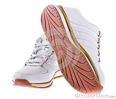 Pair of men's athletic shoes Stock Photo