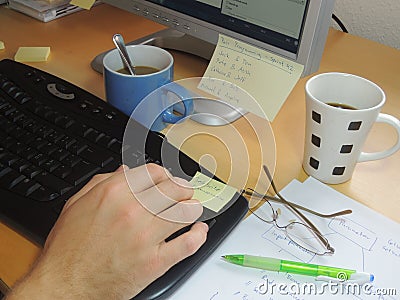 Pair programming in extreme programming and scrum Stock Photo