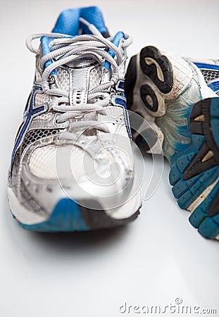 Pair of running shoes Stock Photo