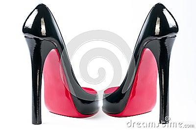 Pair of shoe high heel shoe Stock Photo
