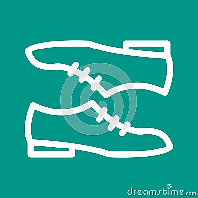 Pair of Shoes Vector Illustration