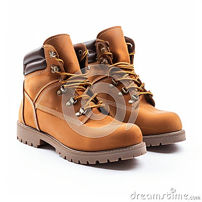 Snapshot Aesthetic Wooden Boots With Leather Soles And Rubber Outers Stock Photo