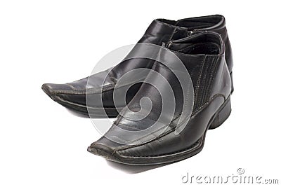 Pair used shoes Stock Photo
