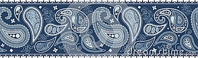 Paisley border decoration Vector Illustration