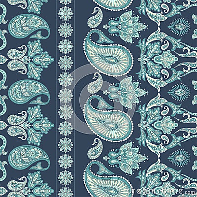 Paisley Floral oriental ethnic Pattern. Seamless Arabic Ornament Stock Photo