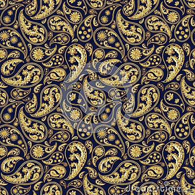 Traditional paisley seamless pattern Stock Photo