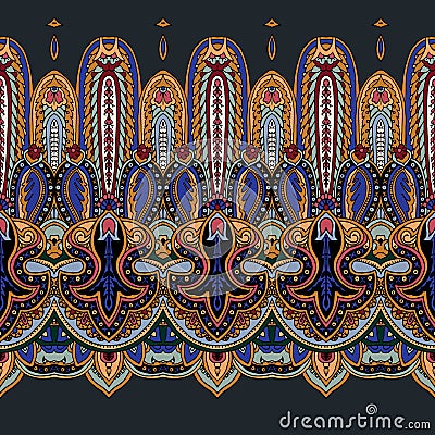 Paisley ornament background Vector Illustration