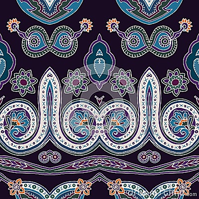 Paisley ornament background Vector Illustration