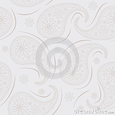 Paisley repeated background for wallpapers, banners and covers Vector Illustration