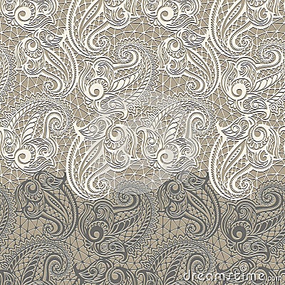 Paisley Seamless Lace Pattern Royalty Free Stock Image - Image: 32445746