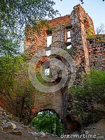 History sight on Pajstun castle, Slovakia Stock Photo