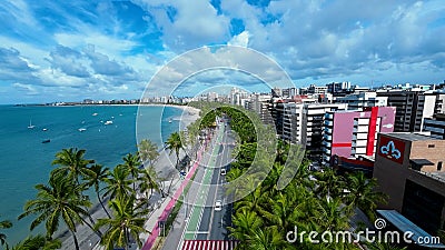 Pajucara Beach At Maceio In Alagoas Brazil. Editorial Stock Photo