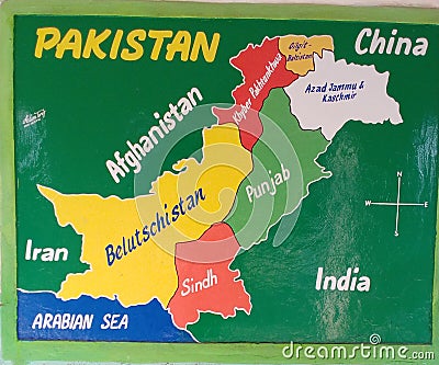 Pakistan boarders Editorial Stock Photo