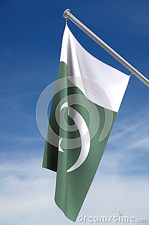 Pakistan Flag Stock Photo