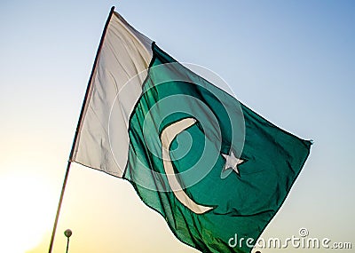 Pakistan Flag Stock Photo