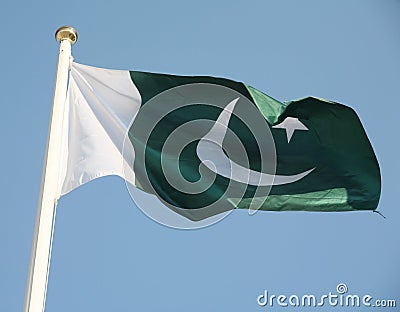 Pakistan's flag Stock Photo