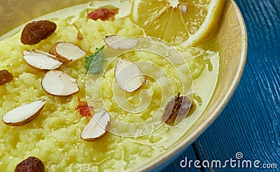 Pakistani Palatable Kheer Stock Photo