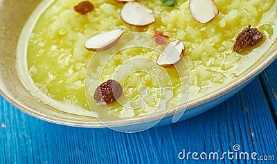 Pakistani Palatable Kheer Stock Photo