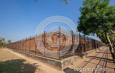 Pakki Kuti Sahet Mahet Archeological Site Shravasti Uttar Pradesh India Editorial Stock Photo