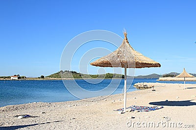 Pakostane Beach, Croatia Stock Photo