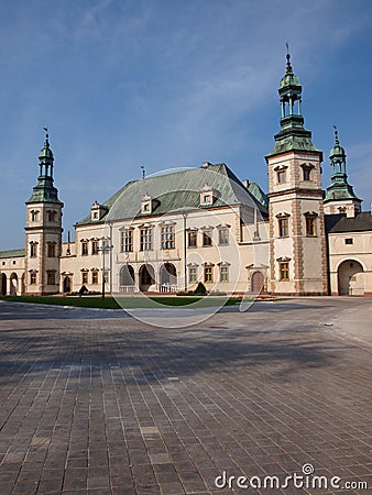 Palace of Bishops in Kielce, Poland Stock Photo