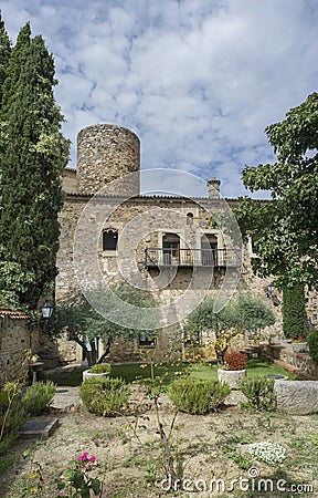 Palace of Carvajal, Caceres, Extremadura, Spain Editorial Stock Photo