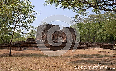 Palace Complex of King Nissanka Malla Stock Photo