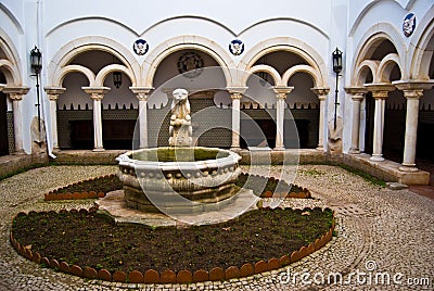 Palace of the Condes de Castro Guimaraes Stock Photo