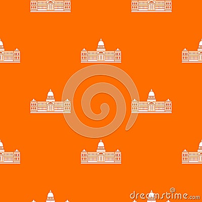 Palace of Congress , Argentina pattern seamless Vector Illustration