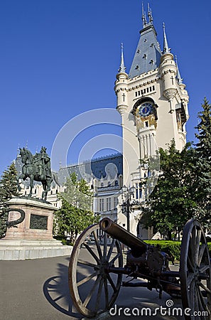 Palace of Culture, Iasi - Entrance Stock Photo