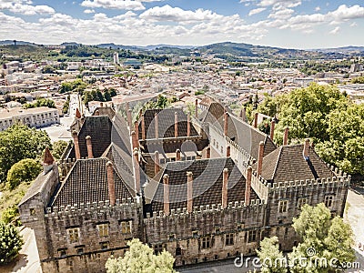 Palace of dukes of Braganza in Guimaraes, Portugal Stock Photo