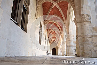 Palace of the Dukes of Lorraine, entrance of the museum in Nancy, France, medieval arch architecture Stock Photo
