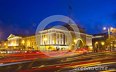 The Palace embankment, St. Petersburg Stock Photo