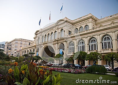 Palace Europe in Menton Stock Photo