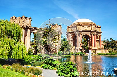 The Palace of Fine Arts in San Francisco Stock Photo