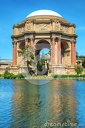 The Palace of Fine Arts in San Francisco Stock Photo