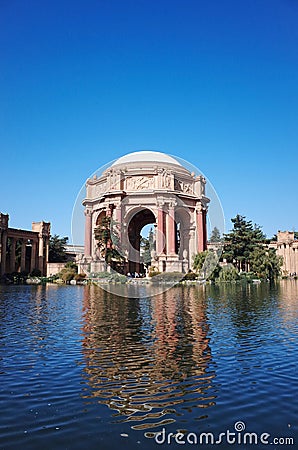 Palace of Fine Arts, in San Francisco, USA Stock Photo