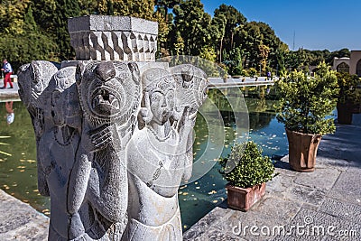 Palace of Forty Columns in Isfahan Stock Photo