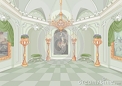 Palace Hall Vector Illustration