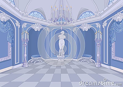 Palace Hall Vector Illustration