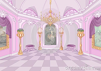 Palace Hall Vector Illustration