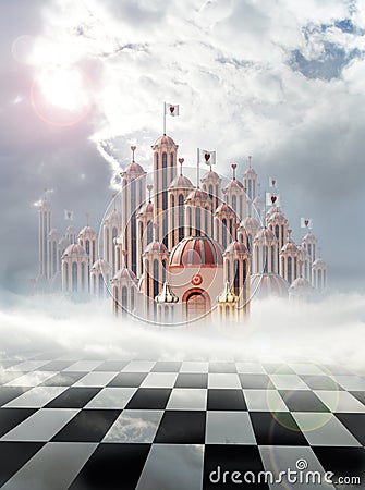 Palace of hearts Stock Photo