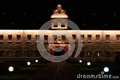 Palace in the historic centre of Heusenstamm Editorial Stock Photo