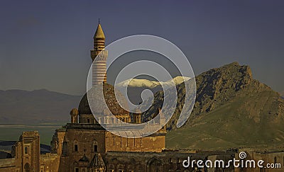 The Palace of Ishak Pasha in Dogubayazit, Turkey Stock Photo