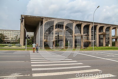 Palace of Justice, Ministry of Justice. Brasilia Editorial Stock Photo