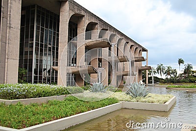 Palace of Justice, Ministry of Justice. Brasilia Editorial Stock Photo