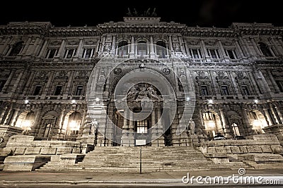 Palace of Justice, Supreme Court of Cassation and the Judicial Public Library. Rome. Italy. Stock Photo