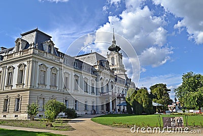 Palace in Keszthely, Hungary Editorial Stock Photo