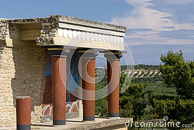 Palace of Knossos Stock Photo