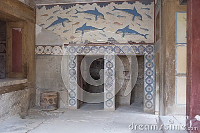 The palace of Knossos, Crete Stock Photo